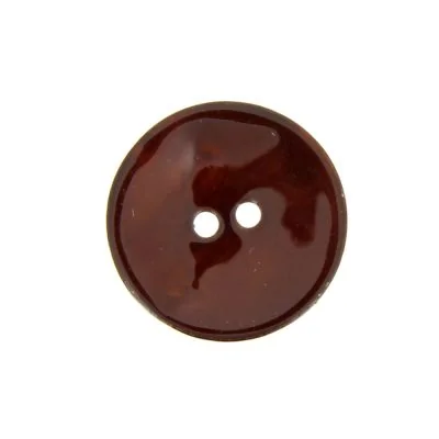 Boutons nacré 18 mm - Marron