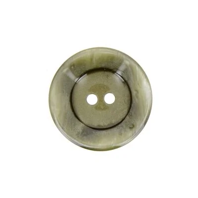 Bouton cuvette bord gondolé 22 mm - Vert