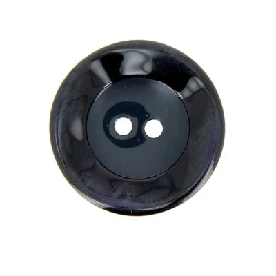 Bouton cuvette bord gondolé 27 mm - Noir