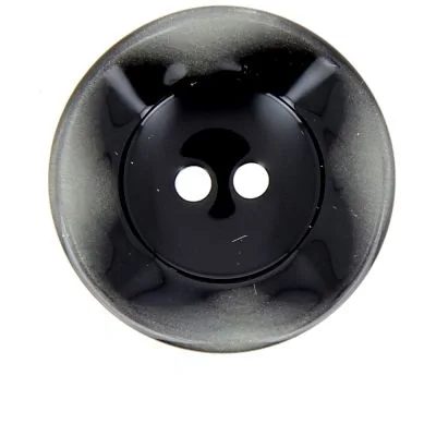 Bouton cuvette bord gondolé 34 mm - Gris