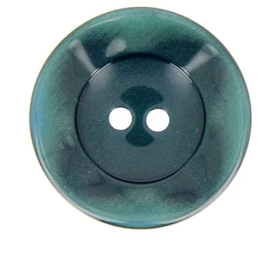 Bouton cuvette bord gondolé 34 mm - Bleu