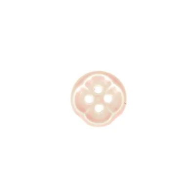 Bouton forme fleur 12 mm - Rose clair
