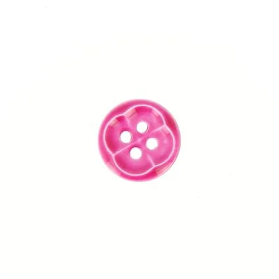 Bouton forme fleur 12 mm - Rose