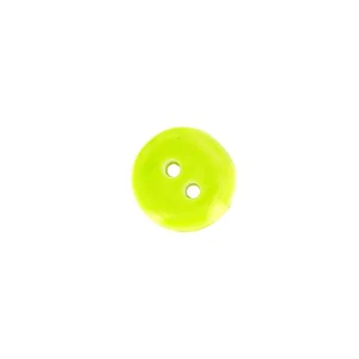 Bouton uni Christian 10 mm - Vert
