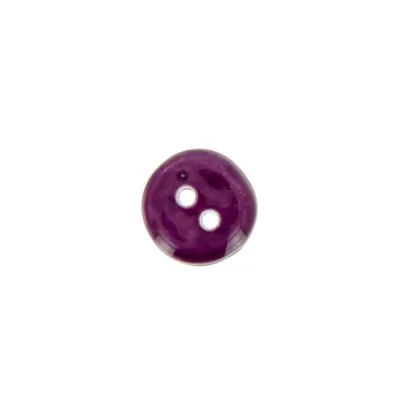 Bouton uni Christian 10 mm - Violet