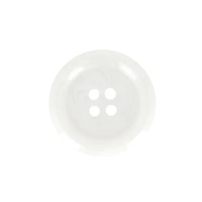 Bouton Veste homme 22 mm uni - Blanc