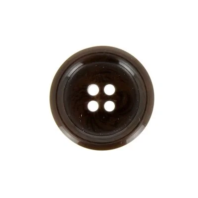 Bouton Veste homme 22 mm uni - Chocolat