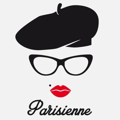 Sticker textile thermo-adhésif  9x15 cm - Visage Parisienne