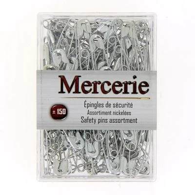 Epingles de sécurité Argent - Environ 150 épingles