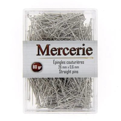 Epingles couturière - Boîte de 80 g
