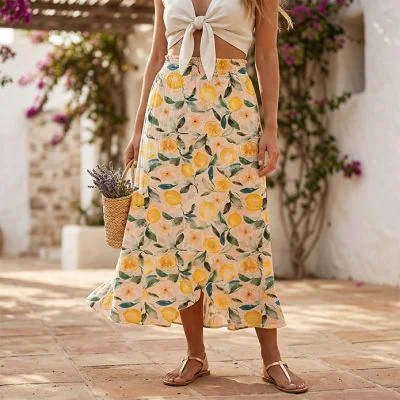 Kit Couture Craftine Jupe Kalya Lemon
