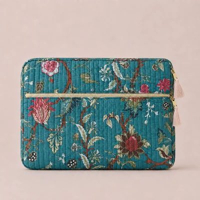 Kit Couture Craftine Pochette ordinateur Matelassé indy Bleu