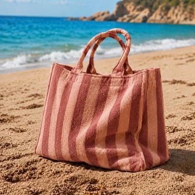 Kit Couture Craftine Sac éponge rayé Marsala