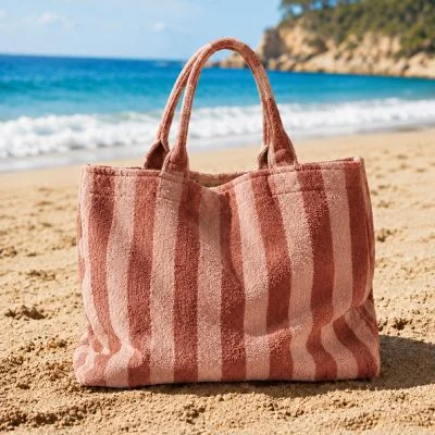 Kit Couture Craftine Sac éponge rayé Marsala