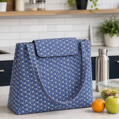 Kit Couture Craftine Sac isotherme Lunch Bag Seigaiha