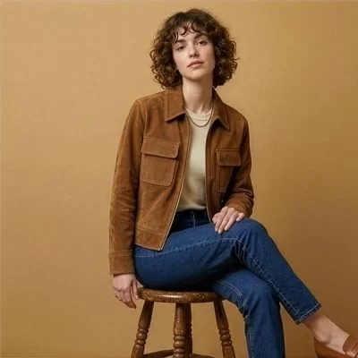 Kit Couture Craftine Veste Urba Suédine Camel