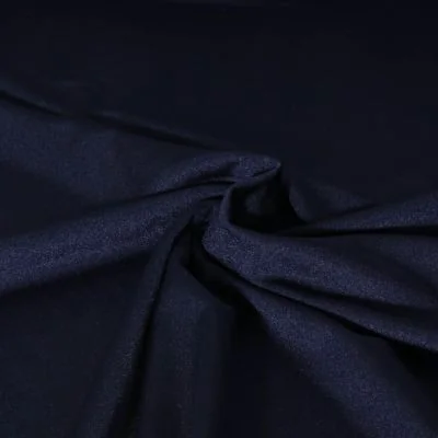 Tissu Lycra stretch Dynalis uni Bleu marine - Par 10 cm