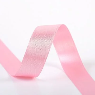 Ruban Satin double face 38 mm Rose clair x1m