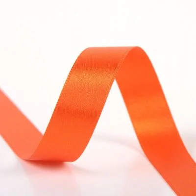 Ruban Satin double face 6 mm Orange x1m