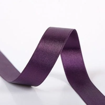 Ruban Satin double face 10 mm Lila bleu x1m