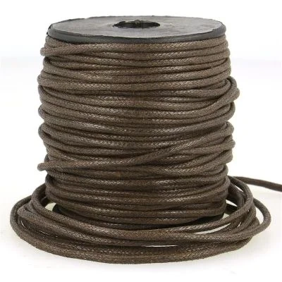 Cordon aspect cuir 2 mm Marron x1m