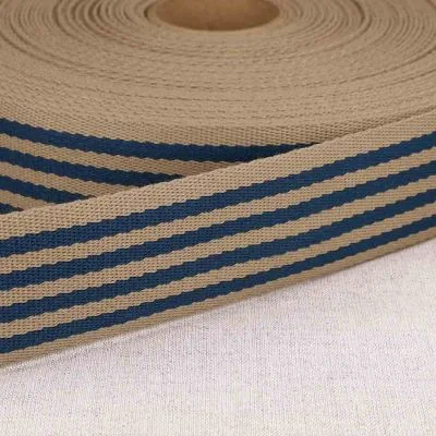 Sangle Polyester 40 mn Bicolore bleu marine x 1m