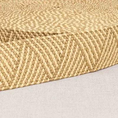 Sangle aspect naturel bicolore extensible 50 mn Ecru x 1m