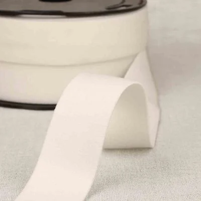 Elastique coton tissé 32 mn blanc x 1m
