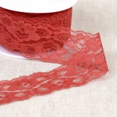 Dentelle Entre deux 45 mm - Rouge x1m