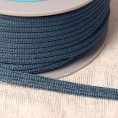 Cordon double passepoil Bleu lavande x1m