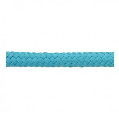 Cordon Tressé tubulaire 11 mm Bleu turquoise x1m