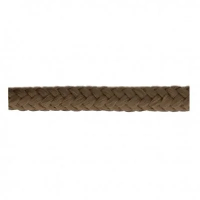 Cordon Tressé tubulaire 11 mm Marron x1m