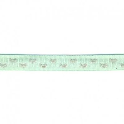Galon surpiqué coeur 9 mm Vert x1m