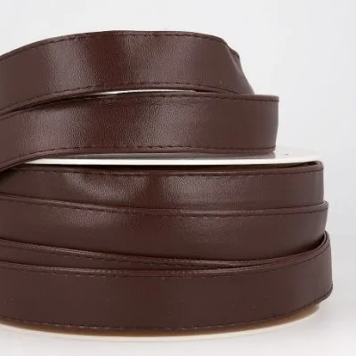Sangle Simili cuir 25 mm Marron Chocolat x1m