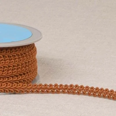 Galon points d&#039;épis 11 mm Rouille x1m