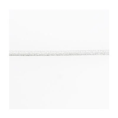 Cordon spaghetti brillant 7 mm Frou-Frou Argent lamé Noir x1m