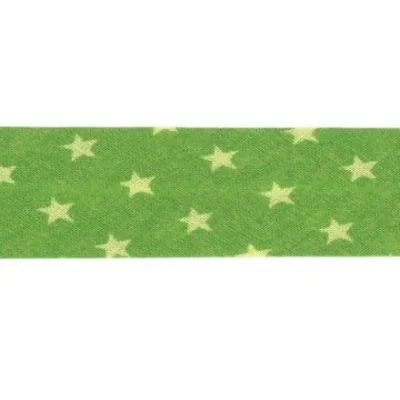 Biais étoiles Frou-Frou Vert pomme