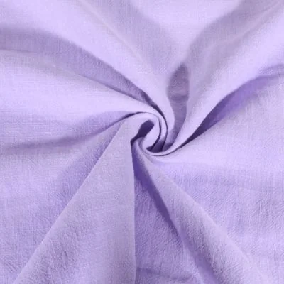 Tissu 100% Lin uni Lilas - Par 10 cm