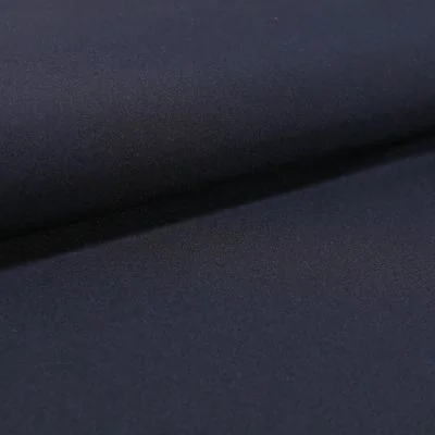 Tissu Gabardine Légère uni Bleu marine - Par 10 cm