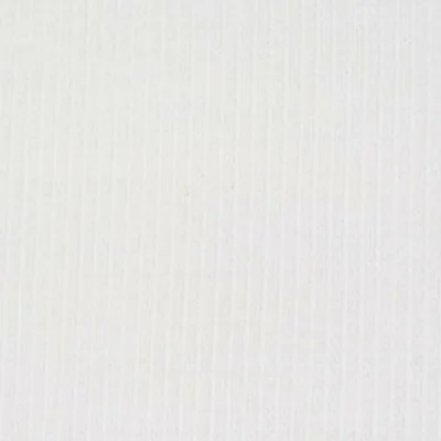 Tissu Bord côte uni Blanc - Par 10 cm