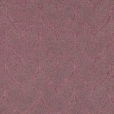 Tissu Fausse fourrure Mouton cœurs Miléna uni Parme - Par 10 cm