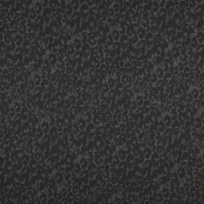 Tissu Jersey Milano Donatella léopard sur fond Gris anthracite profond - Par 10 cm