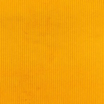 Tissu Velours Grosses côtes Jaune x10cm