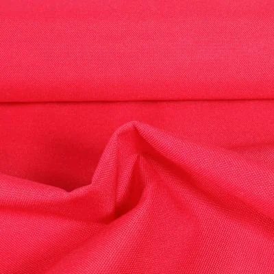 Tissu Piqué Polyester Imperméable uni Rouge - Par 10 cm