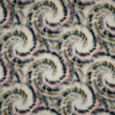 Tissu Viscose Digital tie &amp; dye Vert - Par 10 cm
