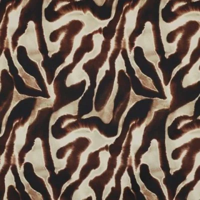 Tissu Softshell Peau de bête sur fond Marron - Par 10 cm