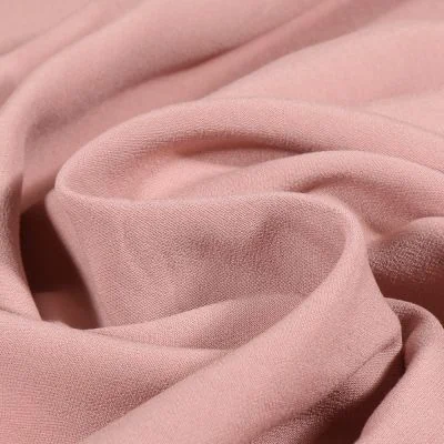 Tissu Viscose Maribel uni Rose poudré - Par 10 cm