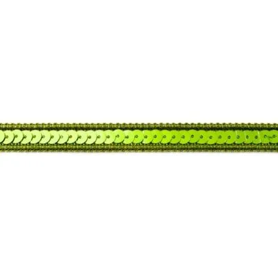 Galon Sequins 10mm Vert citron x1m