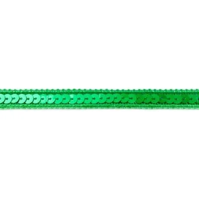 Galon Sequins 10mm Vert gazon x1m