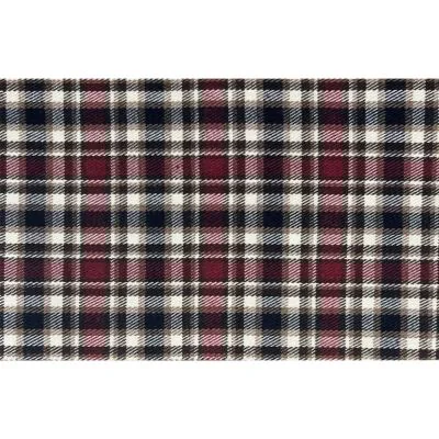 Tissu Tartan Ecossais Mattia sur fond Bordeaux - Par 10 cm